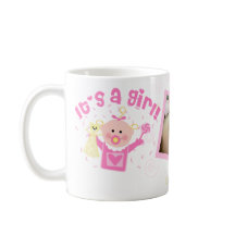 Nieuwe mam Baby Girl Aangepaste Foto Mok