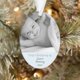 Nieuwe mam Eerste Kerstmis als mama Foto personali Ornament
