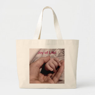 Nieuwe mam en Baby - Joy of Life Grote Tote Bag