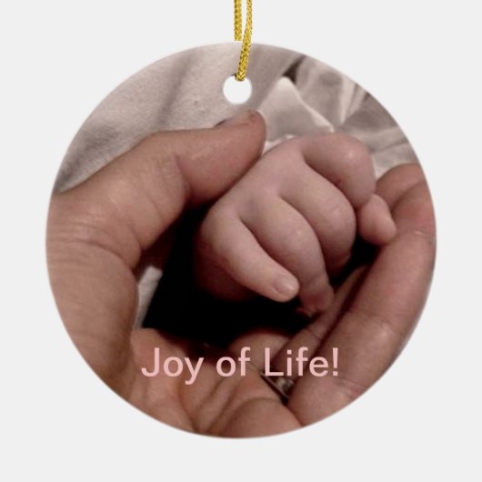 Nieuwe mam en Baby - Joy of Life Keramisch Ornament (Voorkant)