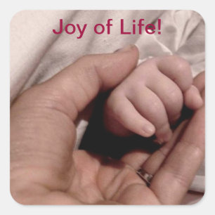 Nieuwe mam en Baby - Joy of Life Vierkante Sticker