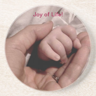 Nieuwe mam en Baby - Joy of Life Zandsteen Onderzetter