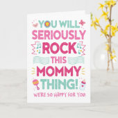 Nieuwe mam gefeliciteerd, je zal dit mama ding doe kaart (Gele Bloem)