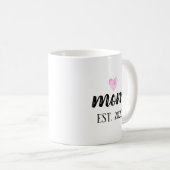 Nieuwe mam Gift mam Baby shower Gift Personalized Koffiemok (Voorkant rechts)