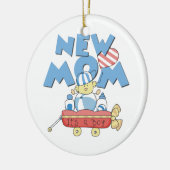 Nieuwe mam Het is een Jongen Gifts Keramisch Ornament (Links)