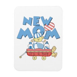 Nieuwe mam Het is een Jongen Gifts Magneet