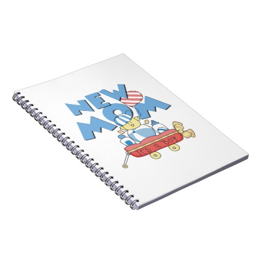 Nieuwe mam Het is een Jongen Gifts Notitieboek (Rechterzijde)