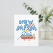 Nieuwe mam Het is een Jongen Tshirts en Gifts Aankondigingskaart (Staand voorkant)