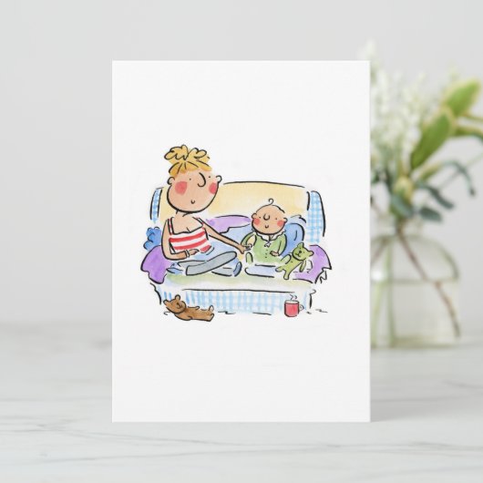 Nieuwe mam kaart (Staand voorkant)