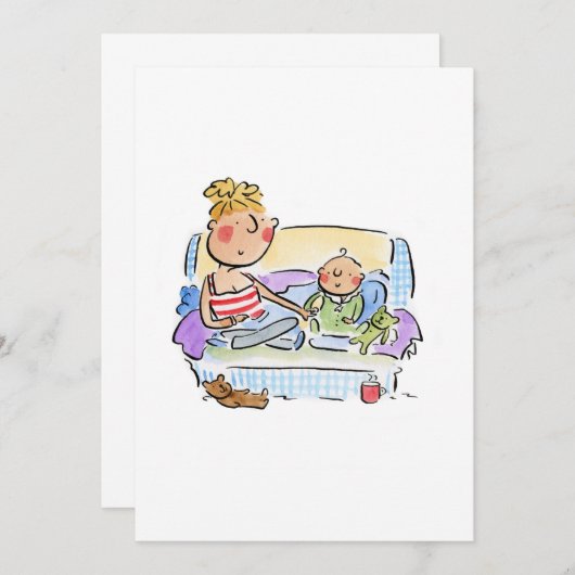 Nieuwe mam kaart (Voorkant / Achterkant)