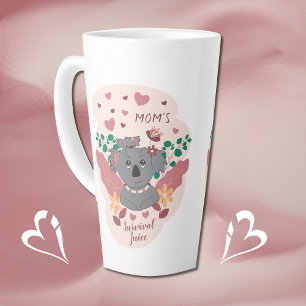 Nieuwe mam-overlevingsJuice Cute Koala Latte Mok 