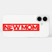 Nieuwe mam Stamp Case-Mate iPhone Case (Achterkant (horizontaal))