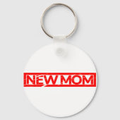 Nieuwe mam Stamp Sleutelhanger (Achterkant)