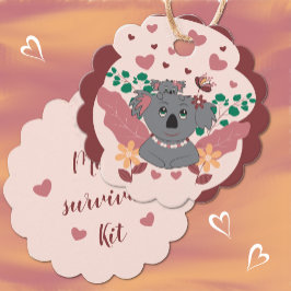Nieuwe Mam Sweet Cartoon Koala Favor Tags Bedankjes Labels