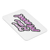 Nieuwe mam zwart en Paarse tekstcadeaus Magneet (Rechterzijde)