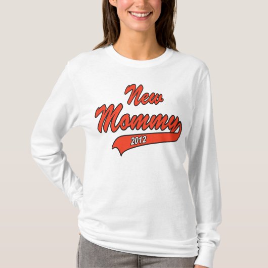 Nieuwe mama 2012 t-shirt (Voorkant)