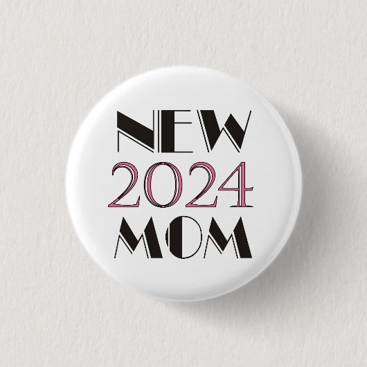 Nieuwe mama 2024 Button (Voorkant)