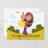 Nieuwe mama briefkaart (Voorkant / Achterkant)