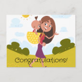 Nieuwe mama briefkaart (Voorkant)