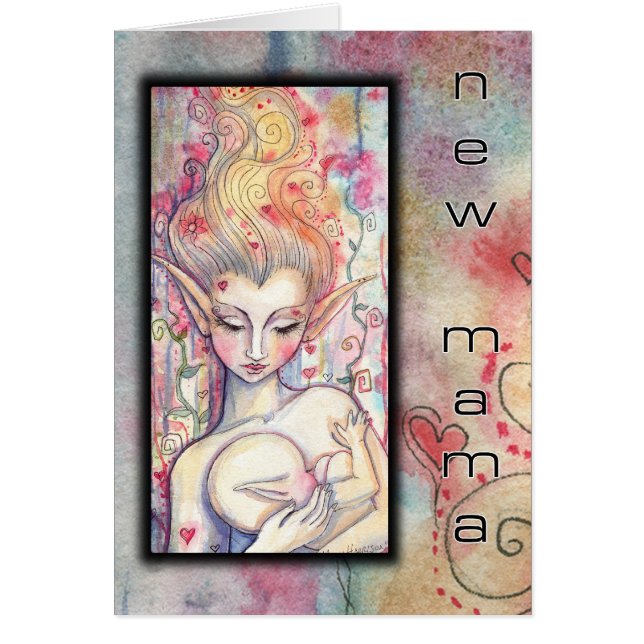Nieuwe Mama Card Fantasy Kunst van Molly Harrison (Voorkant)