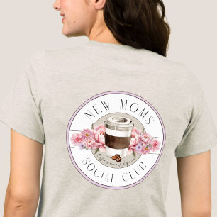 Nieuwe mama Humor, koffie is onze enige hoop Tri-Blend Shirt