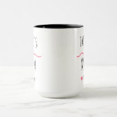 Nieuwe mama met aangepaste naam, titel & geschat j mok (Midden)