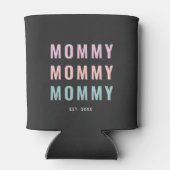 Nieuwe mama & Moederdag Blikjeskoeler (Achterkant)