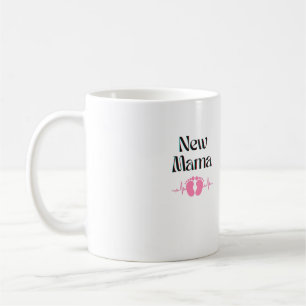 Nieuwe mama Mok. Baby meisje. Moederschapscadeau. Koffiemok