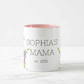 Nieuwe Mama mok, PINK FLOWERS Mok (Midden)