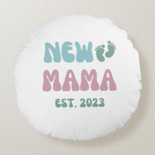 Nieuwe mama Oost 2023 - Pillow 16x16 Rond Kussen