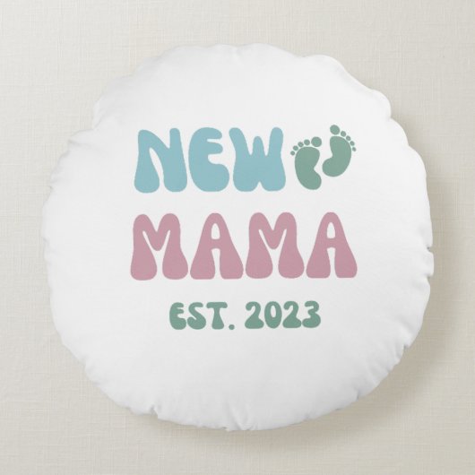 Nieuwe mama Oost 2023 - Pillow 16x16 Rond Kussen (Voorkant)