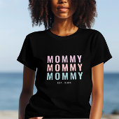 Nieuwe Mama Opgericht & Moederdag T-shirt