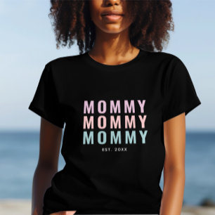 Nieuwe Mama Opgericht & Moederdag T-shirt