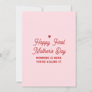 Nieuwe Mama Printable Happy First Moederdag Kaart