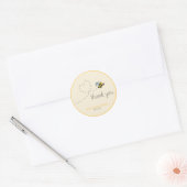 Nieuwe Mama-to-bee Douche Thema Ronde Sticker (Envelop)
