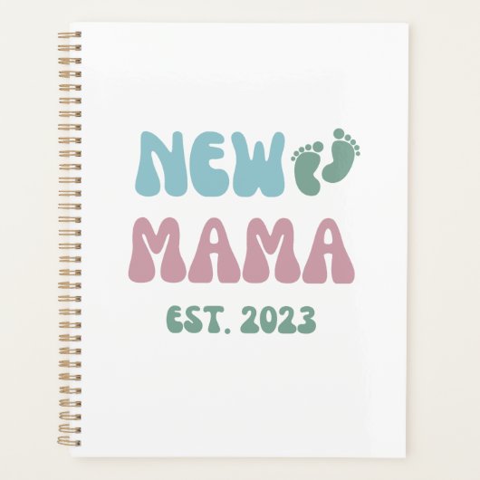 Nieuwe mamma Est 2023 - Planner met Gold Binding (Voorkant)