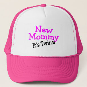 Nieuwe mammie Twin Girls Trucker Pet