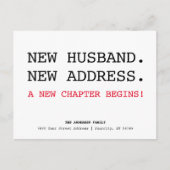 Nieuwe man richt zich op eenvoudige minimalistisch aankondigingskaart (Voorkant)