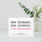 Nieuwe man richt zich op eenvoudige minimalistisch aankondigingskaart (Staand voorkant)