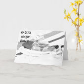 NIEUWE MAN/ZUS OP DE TROUWDAG KAART (Gele Bloem)