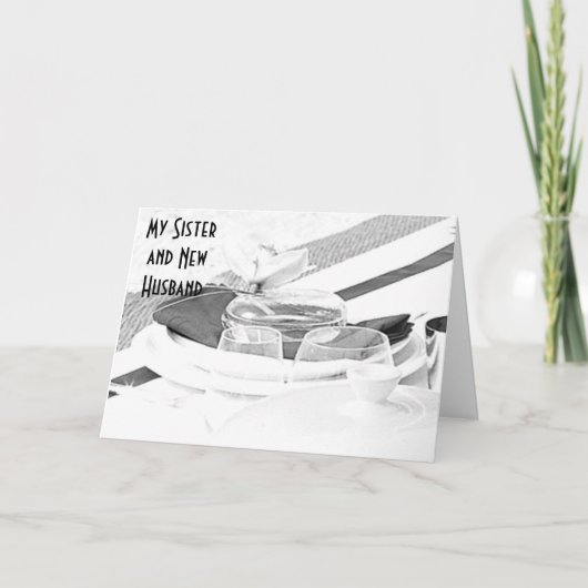 NIEUWE MAN/ZUS OP DE TROUWDAG KAART (Voorkant)