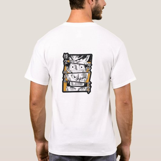 Nieuwe mannen-anime Trendy t shirt (Achterkant)