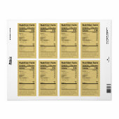 Nieuwe mapelspuitvoedingskenmerken lichte ambergel etiket (Full Sheet)