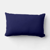 Nieuwe marineblauw Solid Lumbar Pillow Gift Kussen (Achterkant)