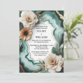 Nieuwe Marmeren Monstera Smaragd Groene en Gouden  Kaart (Staand voorkant)