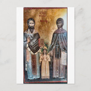Nieuwe Martelaren Raphael, Nicholas en Irene Icon Briefkaart