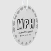 Nieuwe Master of Public Health Personalized Orname Ornament (voorkant)