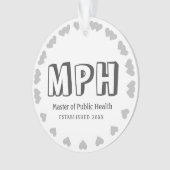 Nieuwe Master of Public Health Personalized Orname Ornament (voorkant)