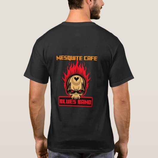 Nieuwe MCBB Skull/Fire Logo T-shirt (Achterkant)