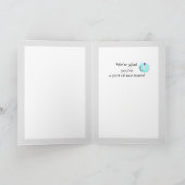 Nieuwe medewerker welkom aan boord van schip kaart (Binnen)